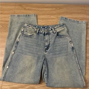 Avec Les Filles Light Blue Denim Jeans